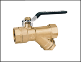 一体式铜过滤器球阀