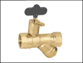 一体式黄铜带锁过虑器球阀 
