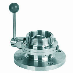 卫生级法兰螺纹蝶阀  