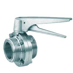 卫生外螺纹蝶阀  