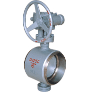 蜗轮传动对焊式金属密封蝶阀 